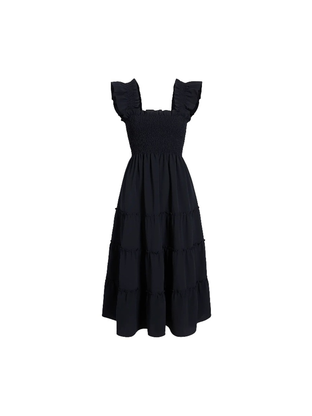 Hill House Black Crepe Nap Dress L
